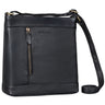 "Moni" Élegant Sac Bandoulière Femme Cuir Véritable Taille Moyenne pour Tablette 11"