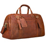 Vintage Reisetasche Echtleder Cognac für Herren und Damen 