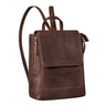 "Gesa" Elégant sac à dos cuir femme petit