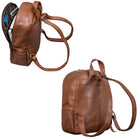 Daypack Rucksack Leder Damen