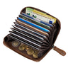 "Luxor" Porte Carte Homme Cuir Veritable pour 9 Cartes en Boîte Cadeau