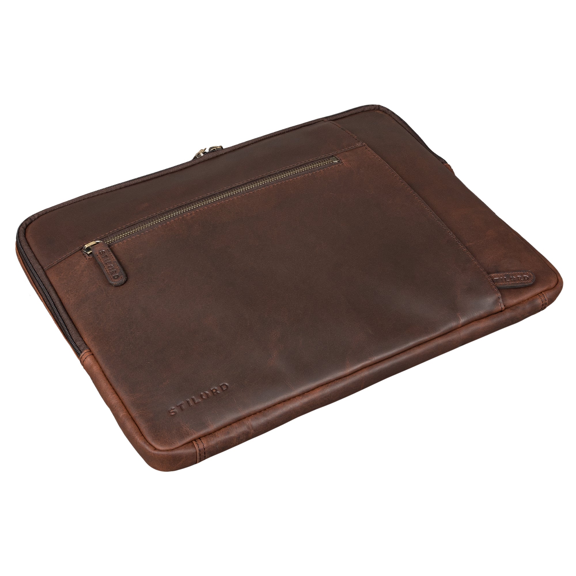 elegante Laptophülle aud Leder 17 Zoll