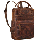 damen rucksack echt leder braun