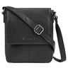 "Bari" Sacoche vintage cuir homme format vertical moyen pour tablette 8 pouces et documents DIN A5