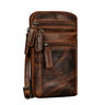 "Mikael" Sac de Poitrine en Cuir 3-en-1 pour Homme - Pochette Téléphone