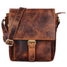 Second choix "Nevio" Besace cuir homme vintage