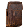 "Mael" 2 en 1 Sac Bandoulière Hommes Cuir Petit Pochette Telephone Ceinture