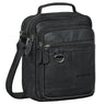 "Jonas" Petit Sac Bandoulière Homme Cuir avec poignée pour Tablette 8 Pouces
