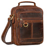 "Jonas" Petit Sac Bandoulière Homme Cuir avec poignée pour Tablette 8 Pouces