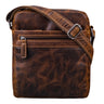 “Oli” Sacoche Homme Cuir Petite Vintage - 11 Pouces