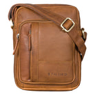 Herren Ledertasche zum Umhängen Braun hell