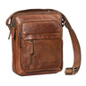 "Ivano" Petit Sac Bandoulière Homme En Cuir Pour Tablette 10,9 Pouces