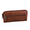 "Whitmore" Petite Trousse Cuir Véritable pour Lunettes et Stylos