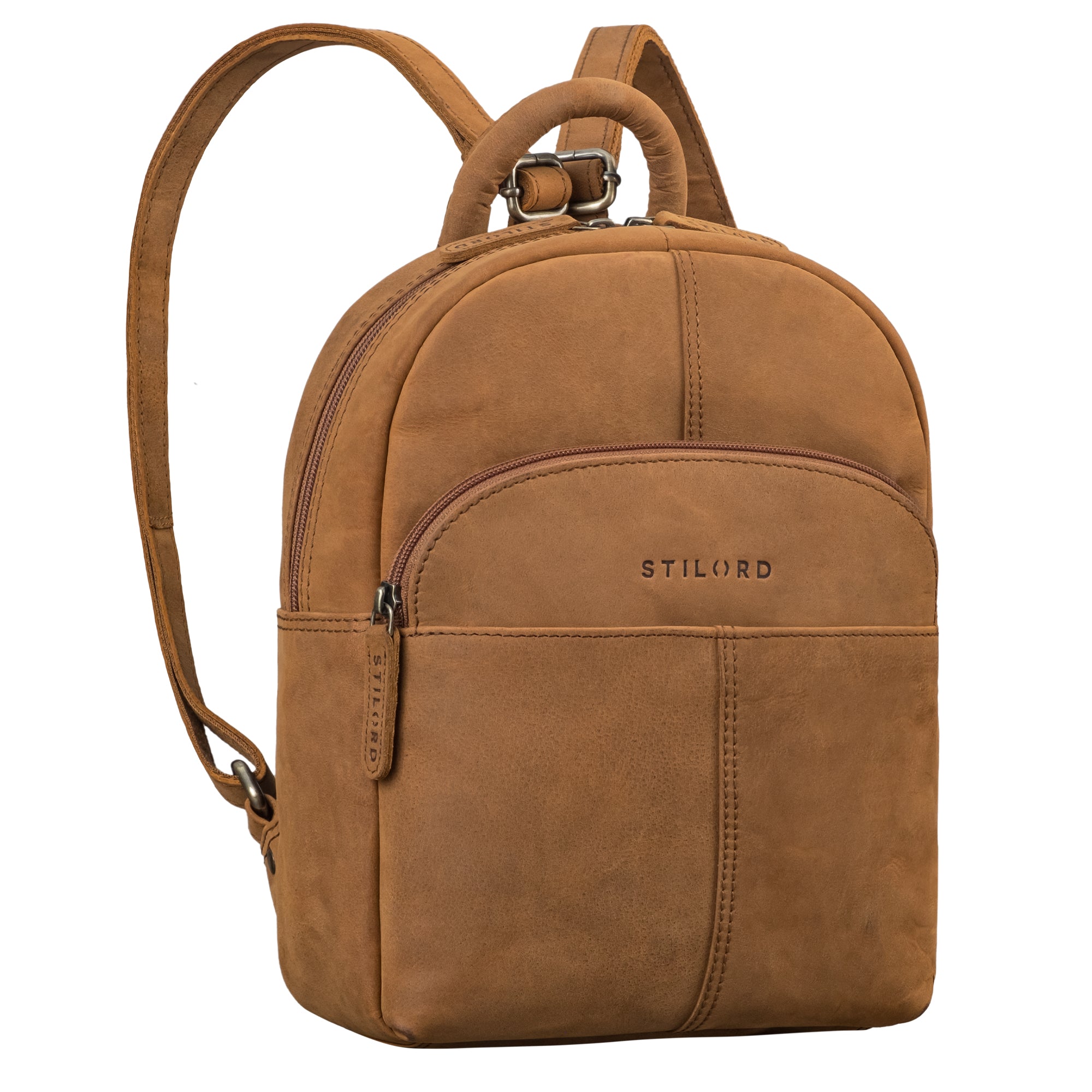 echt leder mini rucksack braun damen