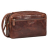 "Gaius" Trousse de Toilette Homme Cuir Véritable Vintage