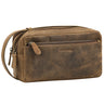 "Gaius" Trousse de Toilette Homme Cuir Véritable Vintage