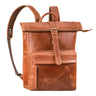 "Melvin" Grand Sac à dos roll top Cuir Vertiable Ordi portable 16 - 17 pouces Homme