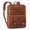 "Edwin" Vintage Sac a Dos Homme Travail en Cuir Véritable PC Portable 15.6-16