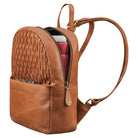 Leder Shopping Rucksack Damen