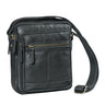 "Lorenzo" Petit Sac Homme en Cuir Vintage Besace Bandoulière pour Tablette 8 Pouces
