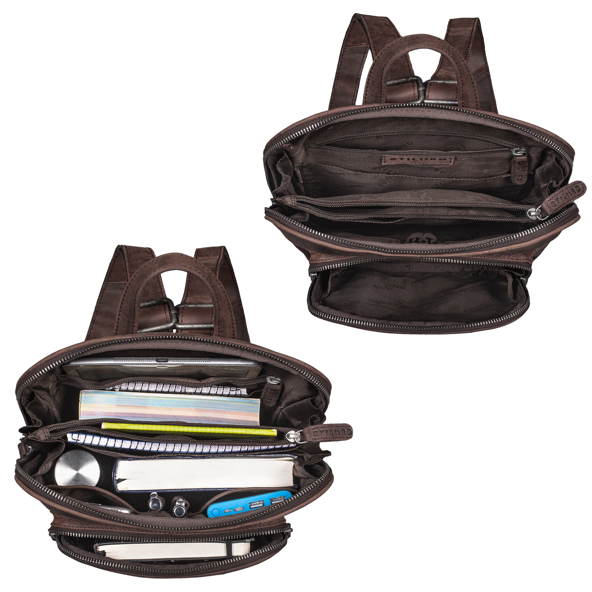 rucksack Damen retro vintage braun